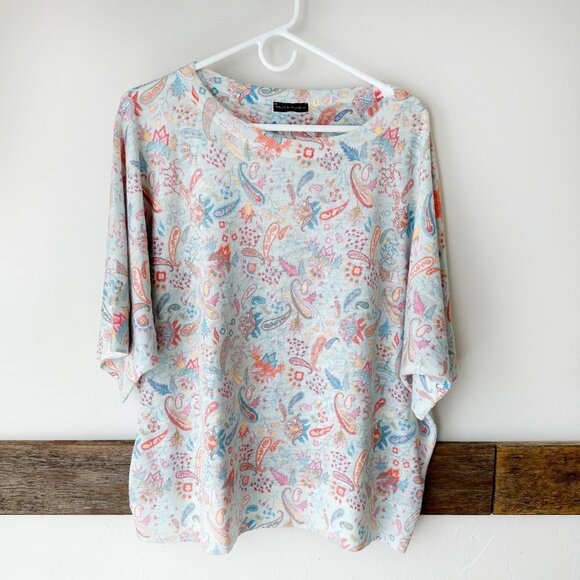 Nally & Millie USA Paisley Sweater M Like NEW - Picture 7 of 8